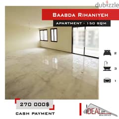 Apartment for sale in Baabda Rihaniyeh 150 sqm ref#ms8236 0