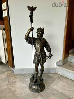 large bronze statue of a knight 0
