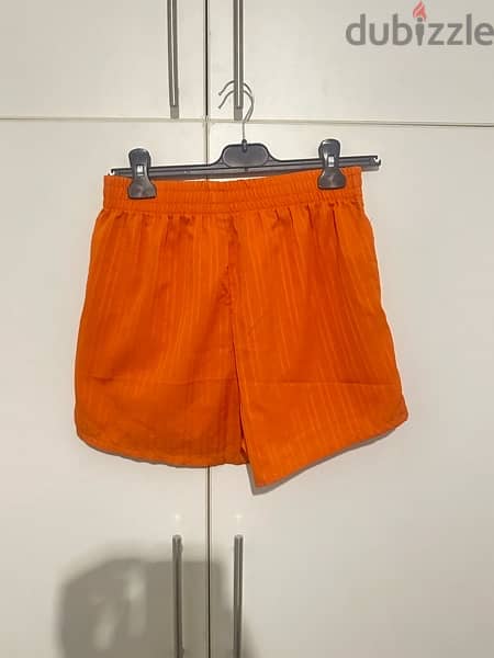 Orange Elastic Shorts 2