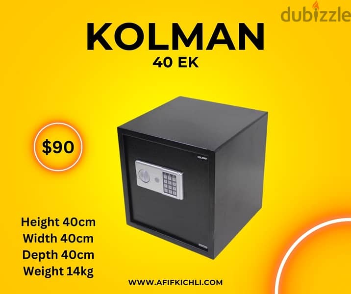 Kolman Safe-Box all Sizes 2