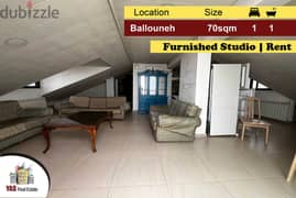 Ballouneh 70m2 | Furnished Studio | Rent | Prime Location | KS | 0