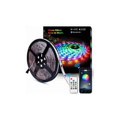 RGB LED Strip Lights, 5M Bluetooth with Remote and Light Settings 0