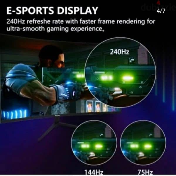 PERCHEN GAMING MONITOR 27 INCH CURBED HD/ sender/ 3$ delivery 4
