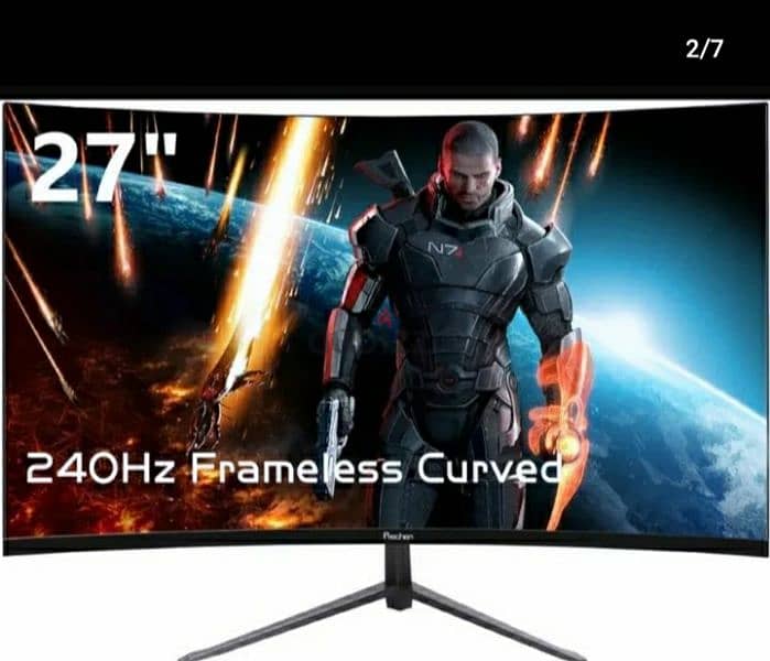 PERCHEN GAMING MONITOR 27 INCH CURBED HD/ sender/ 3$ delivery 1