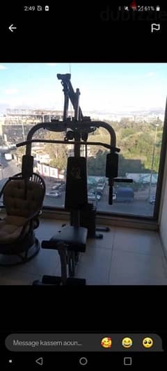two gym machines used like new for sale free delivery amd best quality