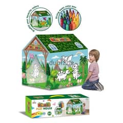 Coloring Dinosaurs Playhouse Tent for Children