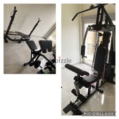 home gym and all exercises heavy duty bench only for 450$