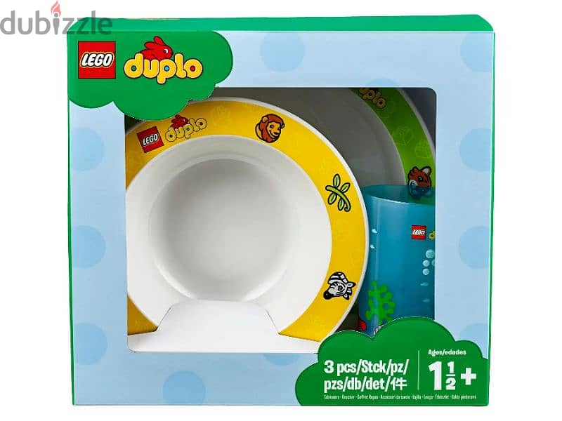 Original LEGO DUPLO 853920
Tableware
plate, cup and bowl  LEGO DUPLO 1