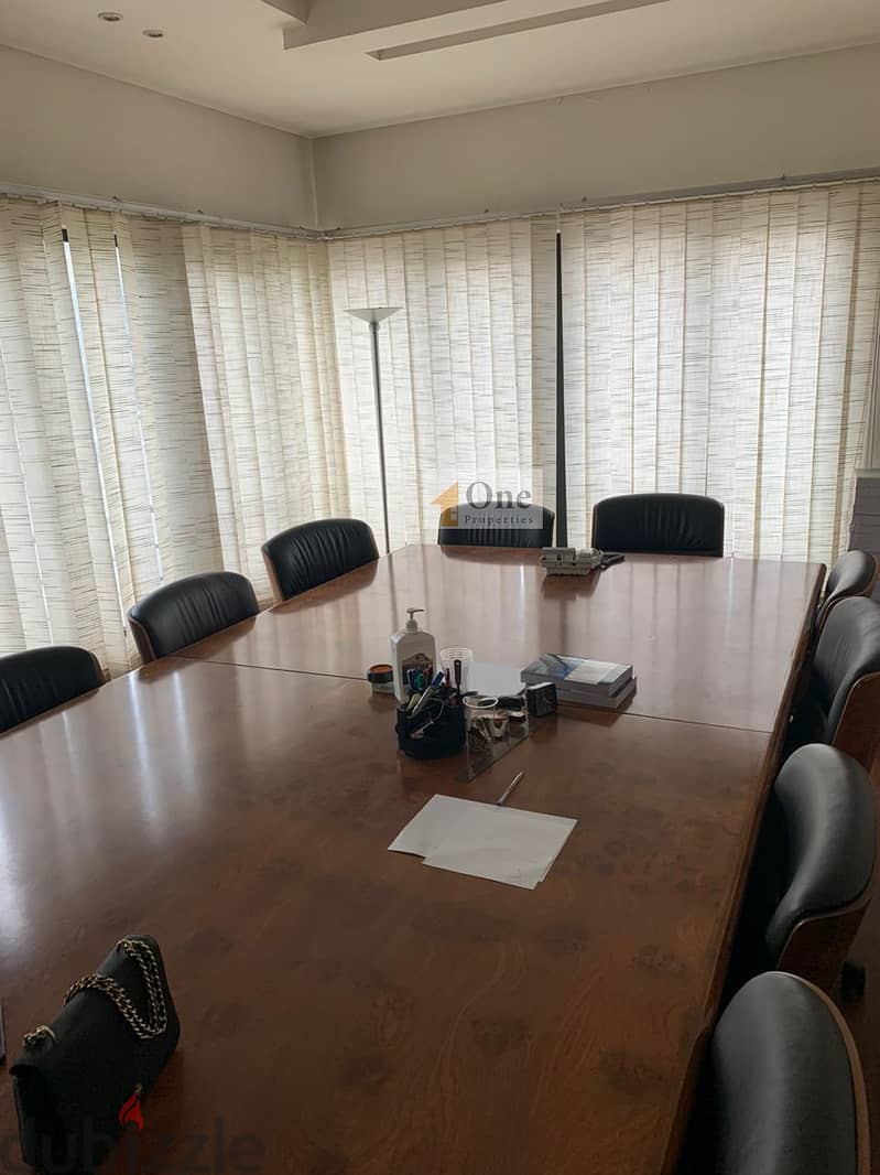 FULLY FURNISHED OFFICE for rent in HAZMIEH / BAABDA ,PRIME LOCATION. 1