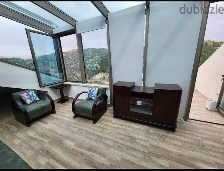 Brand new furnished rooftop chalet for rent in Satellity2 , Faytroun 5