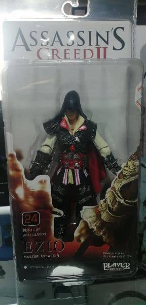 action figurins god of war uncharted resident evil assassin's creed 9