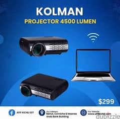 Kolman Projectors 4500 Lumens! 0