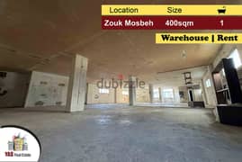 Zouk Mosbeh 400m2 | Warehouse | Rent | Perfect Investment | EL | 0
