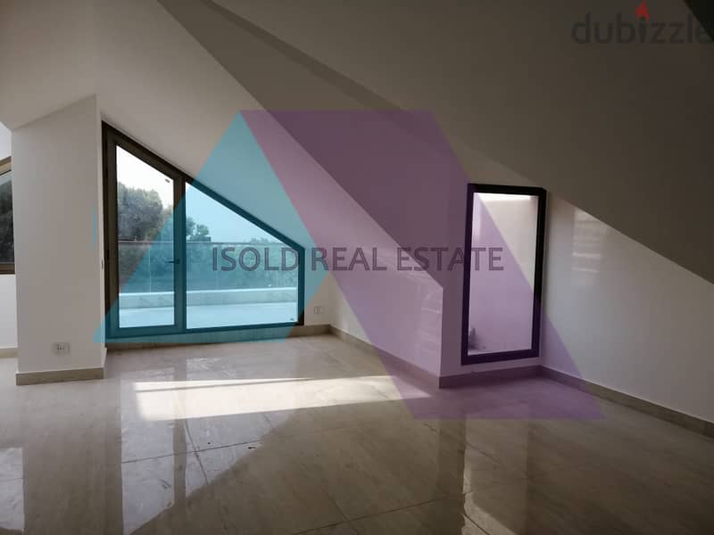 254 m2 duplex apartment +terrace+mountain view for sale in Mansourieh 1