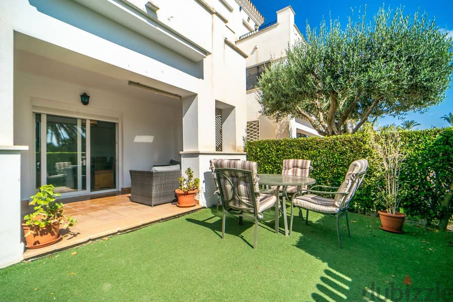 Spain Murcia furnished apartment ground floor with garden MSR-SE101LT 1