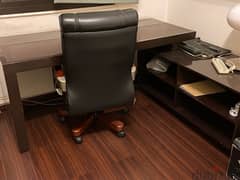 brown office desk 0