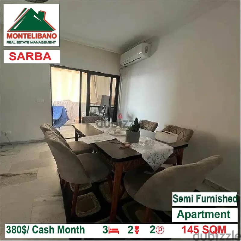 380$/Cash Month!! Apartment for rent in Sarba!! 1