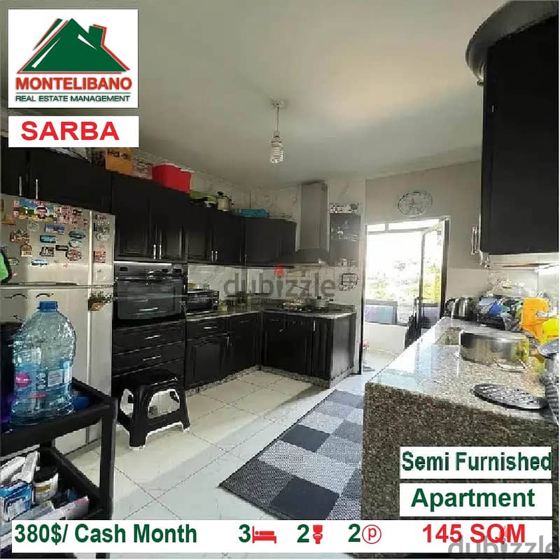 380$/Cash Month!! Apartment for rent in Sarba!! 3