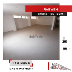 Office / Studio for sale in Rabweh 80 sqm with 3 rooms ref#ag20184