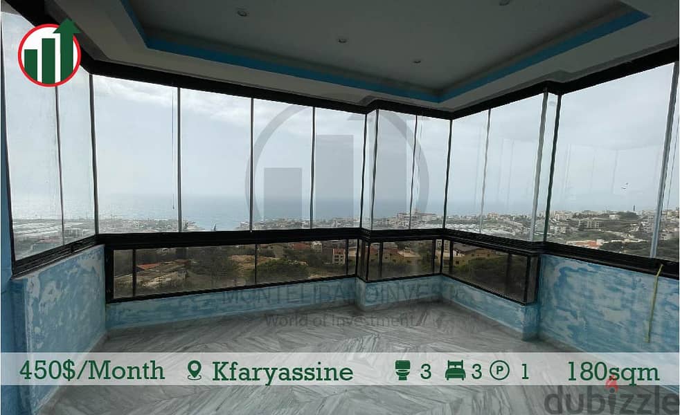 Semi Furnished Apartment for Rent in Kfaryassine! 2