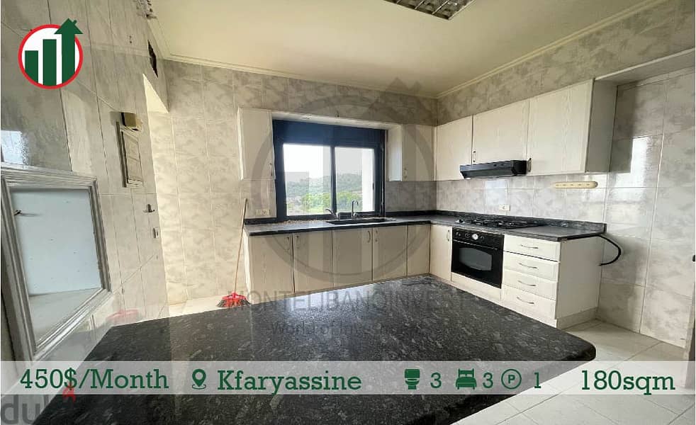 Semi Furnished Apartment for Rent in Kfaryassine! 8