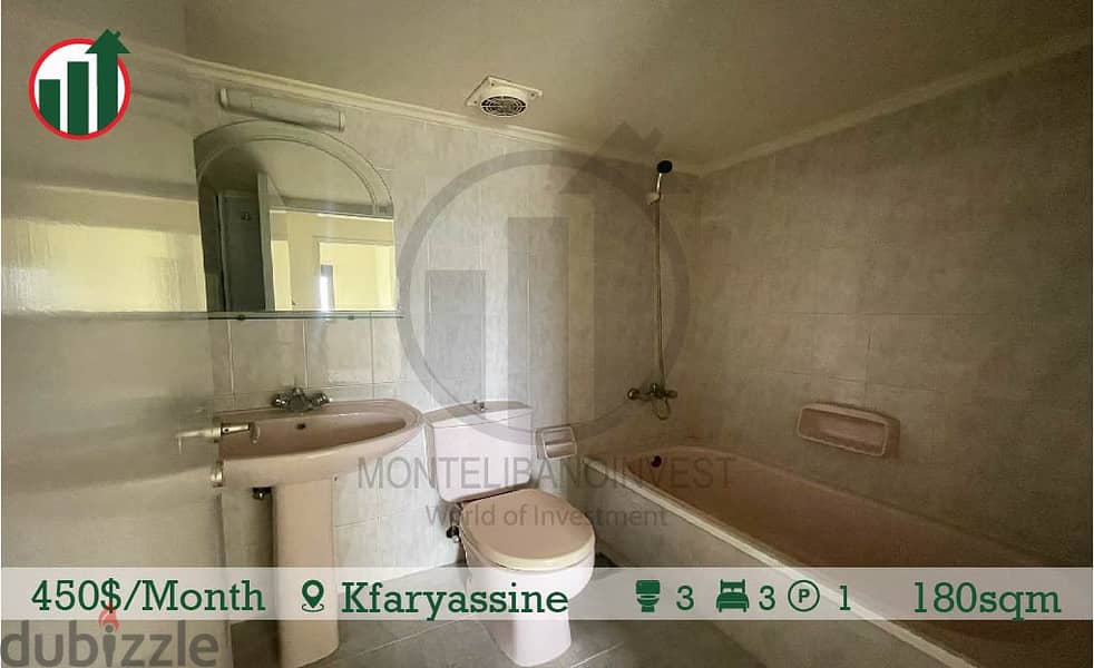 Semi Furnished Apartment for Rent in Kfaryassine! 14