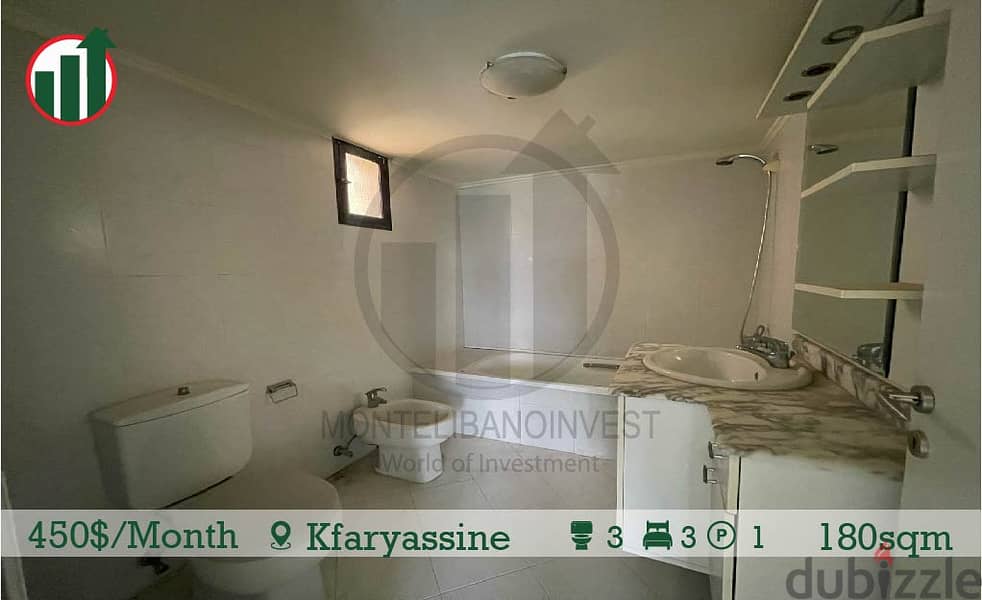 Semi Furnished Apartment for Rent in Kfaryassine! 15