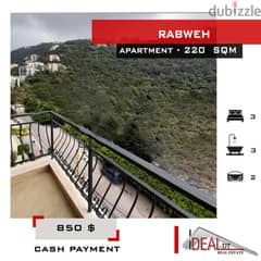 Apartment for rent in Rabweh 220 sqm ref#ag20185