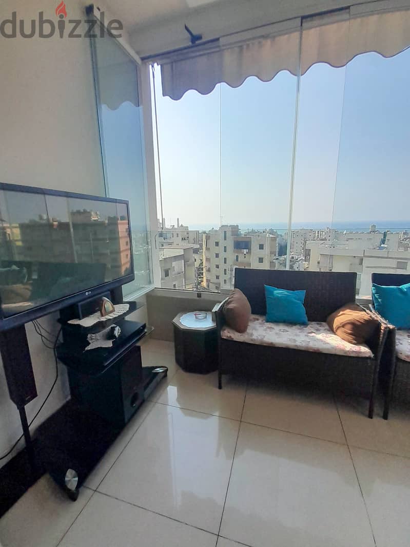 135 SQM Apartment in Zouk Mikael, Keserwan with Sea and Mountain View 8