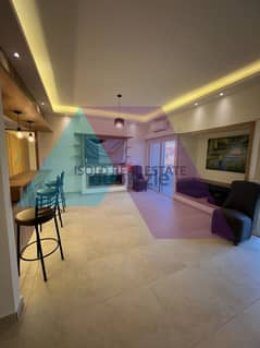 Fully furnished 135 m2 apartment+ terrace for rent in Kaslik/Sarba