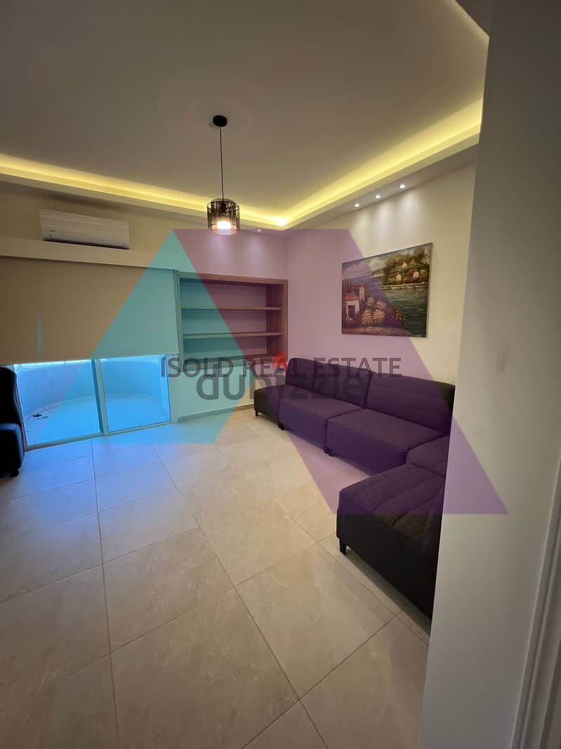 Fully furnished 135 m2 apartment+ terrace for rent in Kaslik/Sarba 1