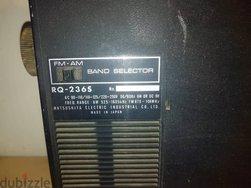 National Panasonic vintage 1970s radio cassetteRQ-236S 4
