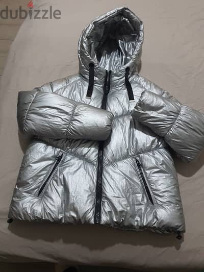 Winter Jacket silver size 12-14