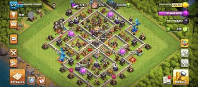 coc account with clan 4