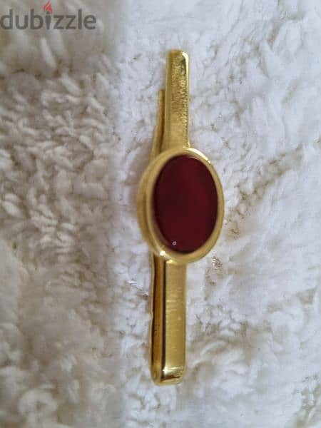 vintage tie clip heavy gold plated hand made in london 4