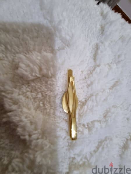 vintage tie clip heavy gold plated hand made in london 7