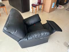 Natuzzi leather armchair