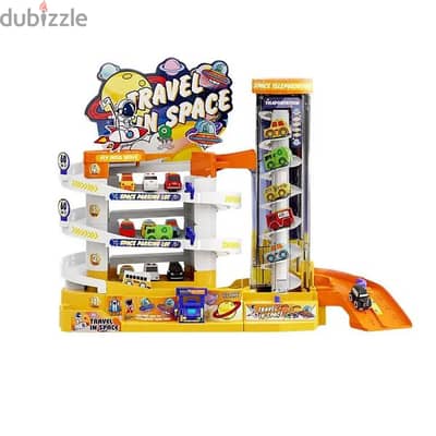 Space Theme Parking Adventure Cars Track