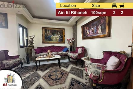 Ain El Rihaneh 100m2 | Unlockable View | Well Maintained | EL |