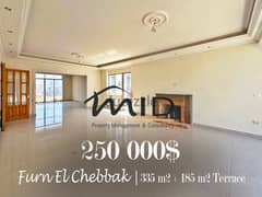 Furn El Chebbak | Unique 335m² + 185m² Terrace | Chimney | View 0