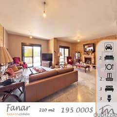 Fanar | 210m² / 3 Bedrooms Apart | 4 Balconies | Excellent Condition