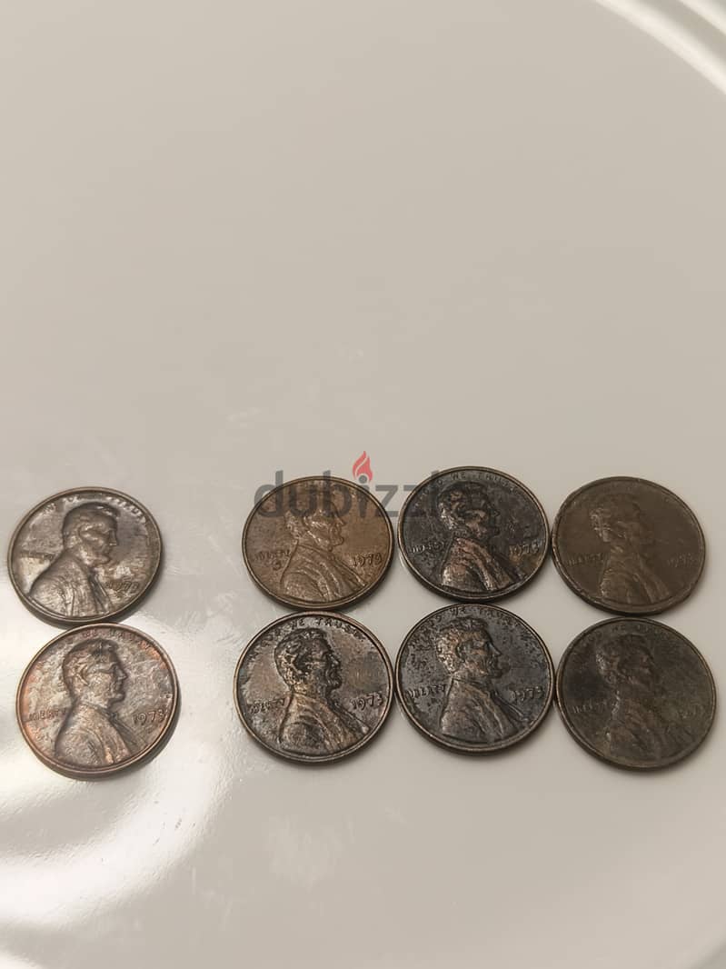 collection of 166 rare one cent / pennies coins 13