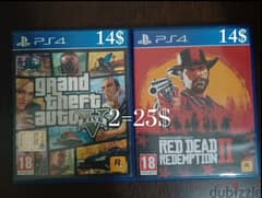 gtav and red dead redemption 2 for 25$