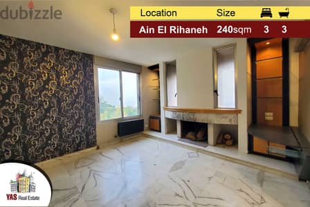 Ain El Rihaneh/Jeita 240m2 | High-End | Panoramic View | TO|