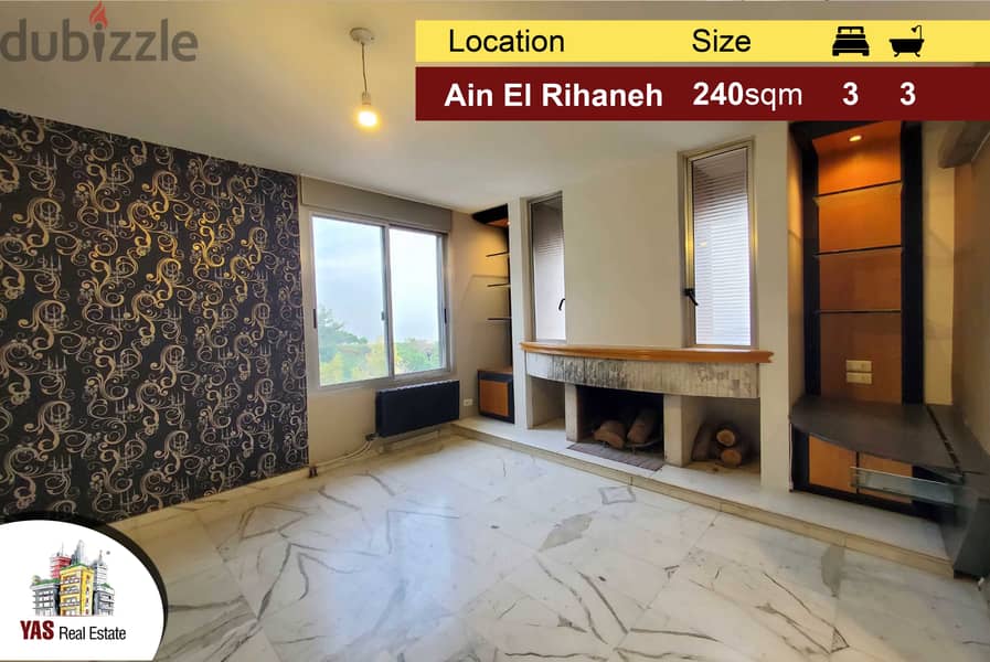 Ain El Rihaneh/Jeita 240m2 | High-End | Panoramic View | TO| 0