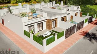 Spain Murcia new townhouses pool & roof solarium prime location #R1
