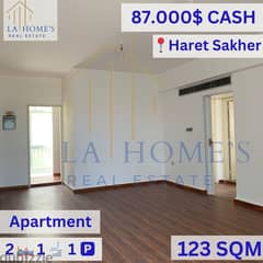Apartment For Sale Located In Haret Sakher  شقة للبيع تقع في حارة صخر