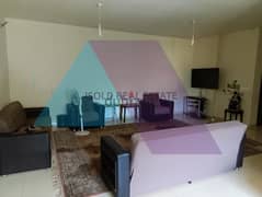 Fully furnished 180 m2 GF apartment with  terrace for rent in Zikrit