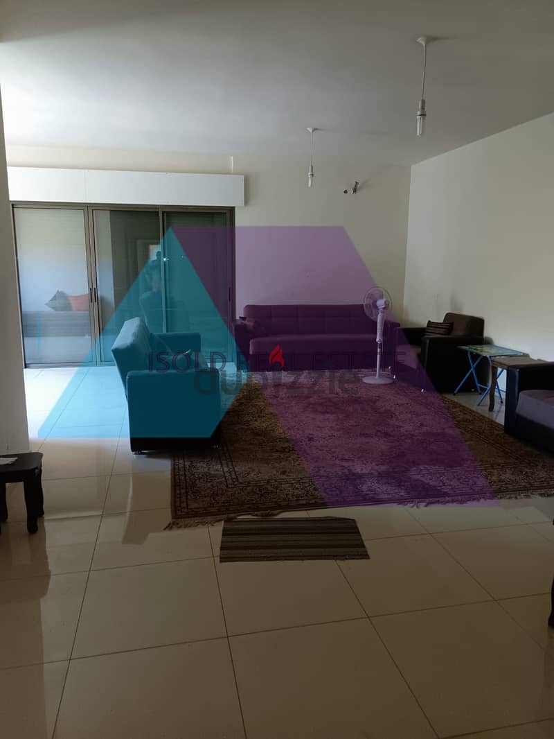 Fully furnished 180 m2 GF apartment with  terrace for rent in Zikrit 1