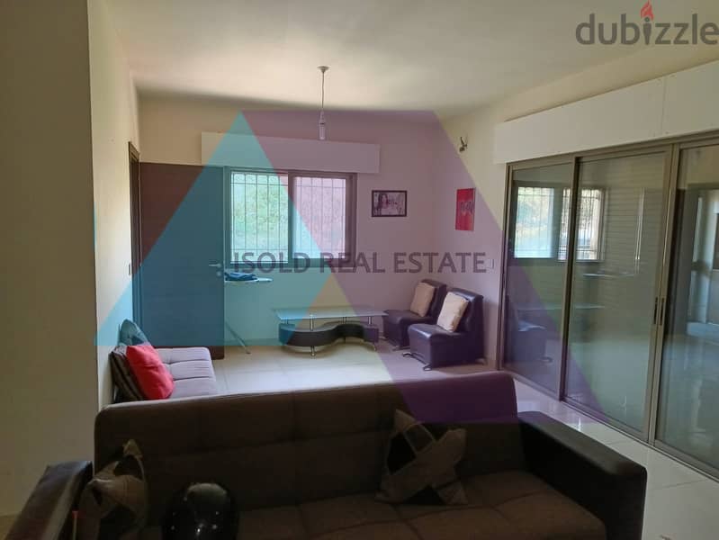 Fully furnished 180 m2 GF apartment with  terrace for rent in Zikrit 2
